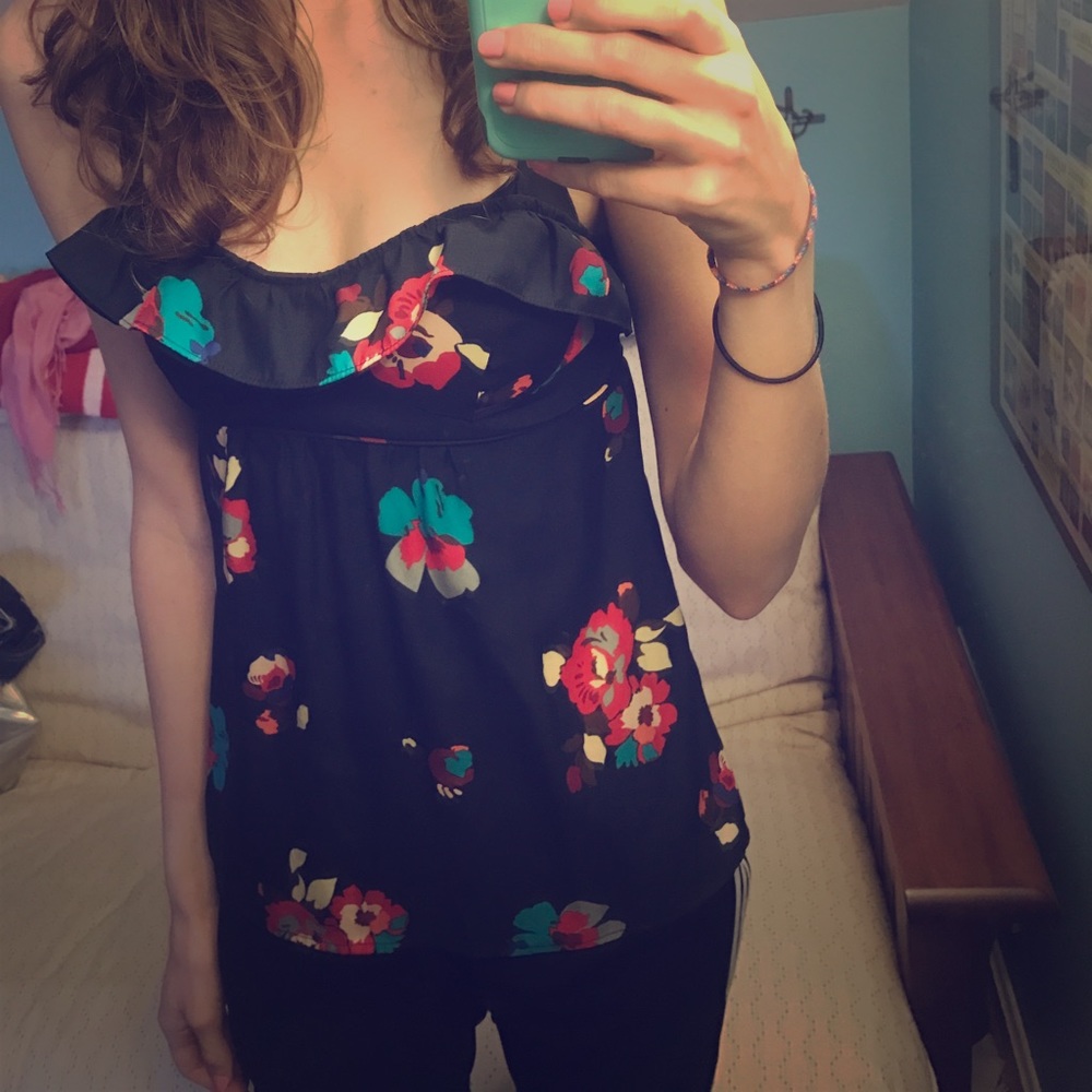 Floral American Eagle tank